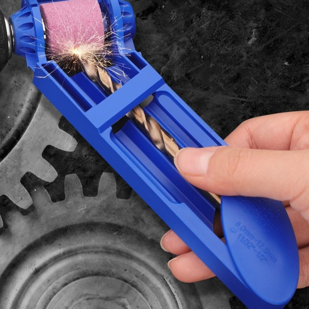 Afiador De Broca + Rebolo Extra De Brinde | Drill Sharpener